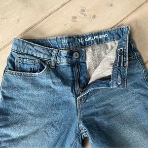 Gap fleece lined Girlfriend jean size 10